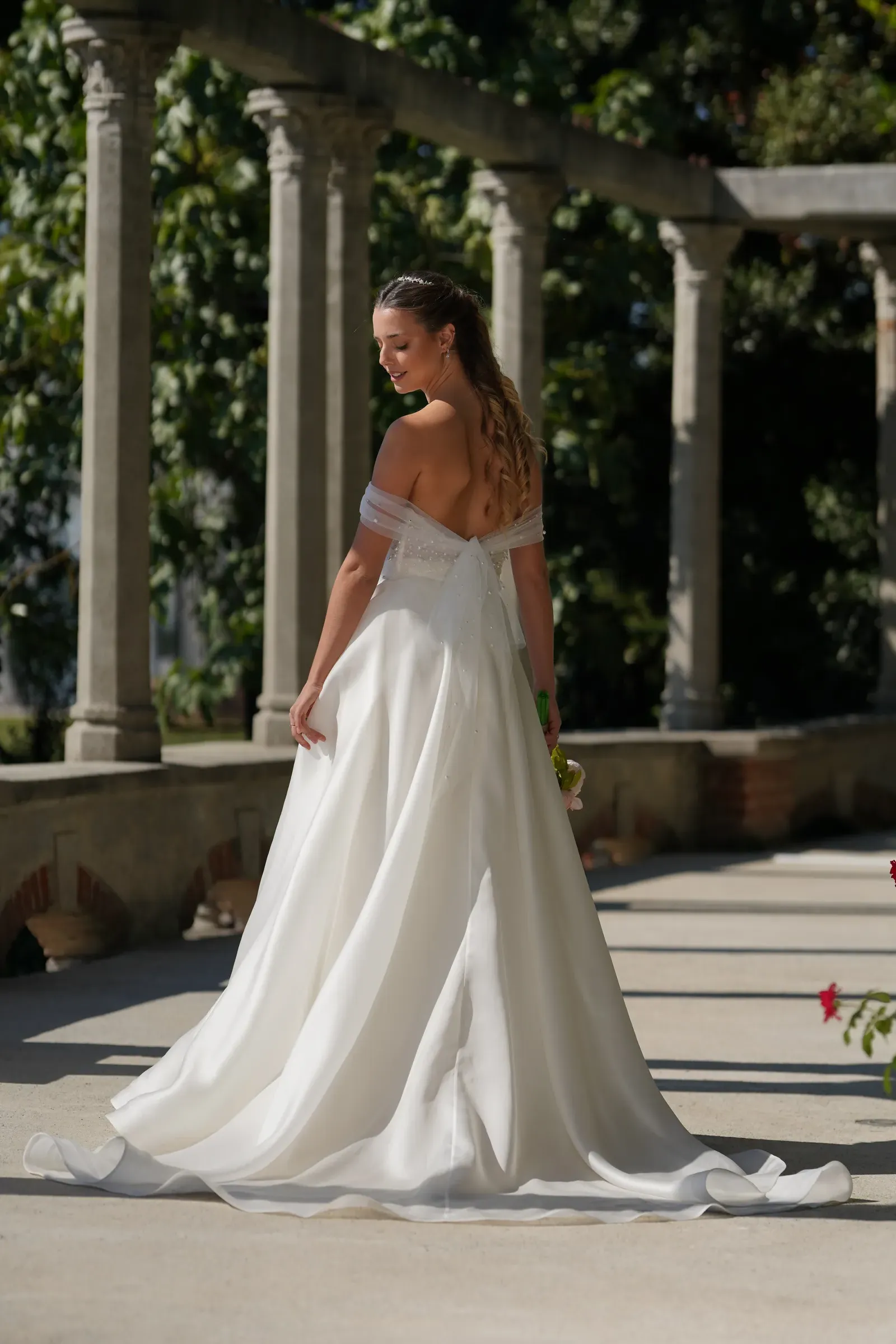 abito sposa principessa tulle ricamo perle organza rug 019 2 Sara Radice