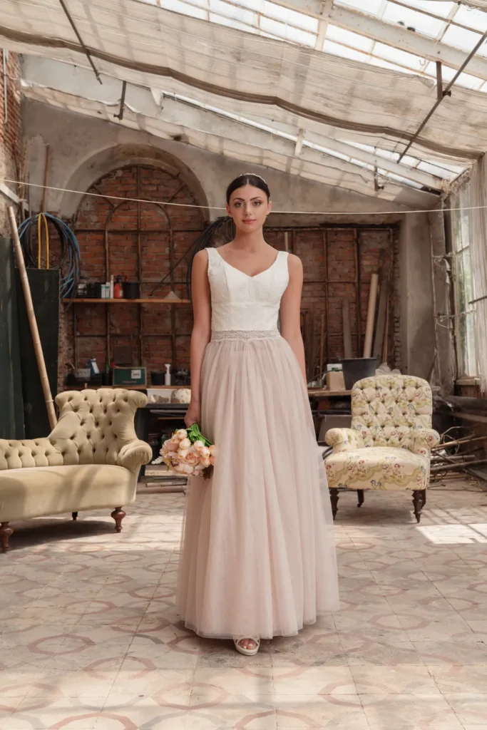abito sposa principessa tulle pizzo macrame rin 027 5 Sara Radice