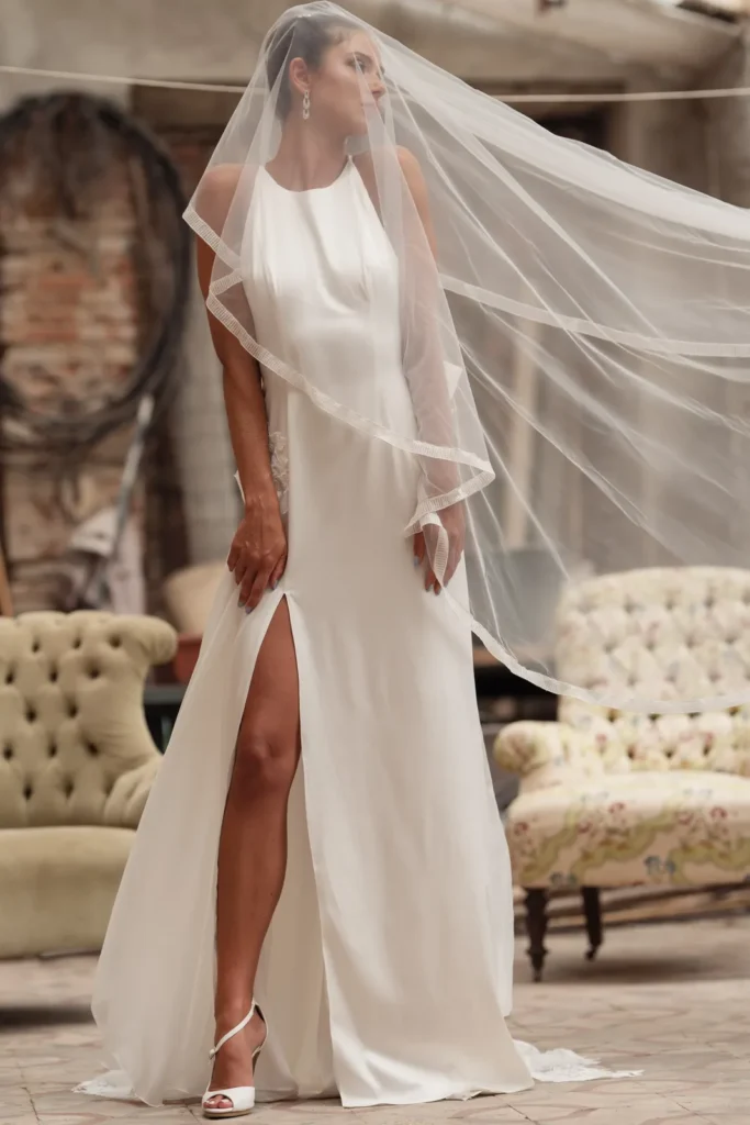 abito sposa scivolato cady organza rin 030 2 Sara Radice