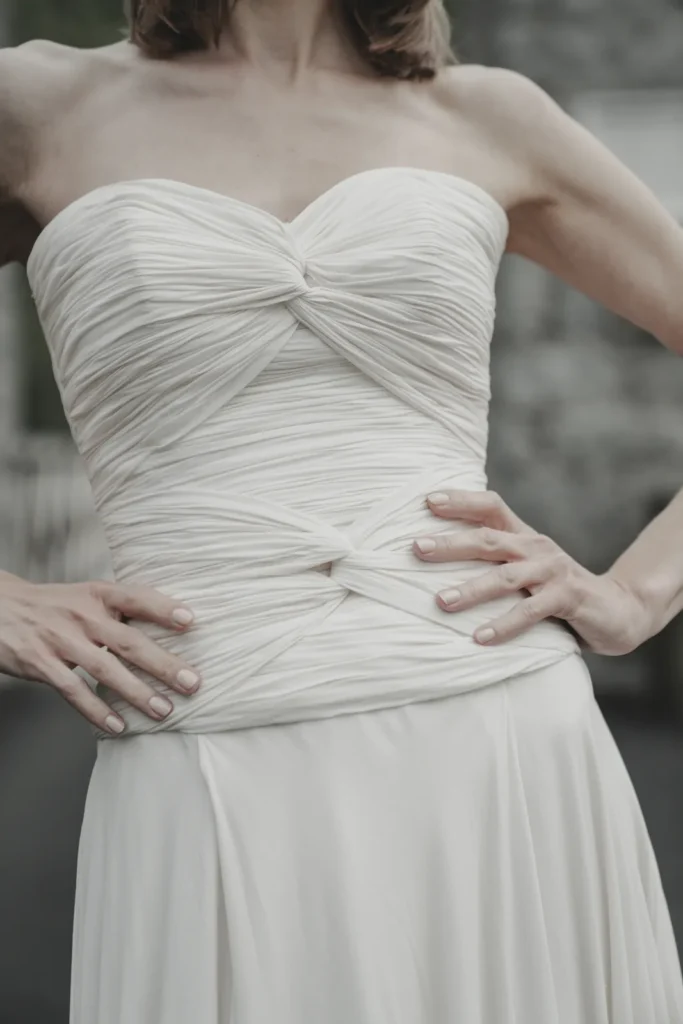 abito sposa scivolato georgette satin col 009 4 Sara Radice