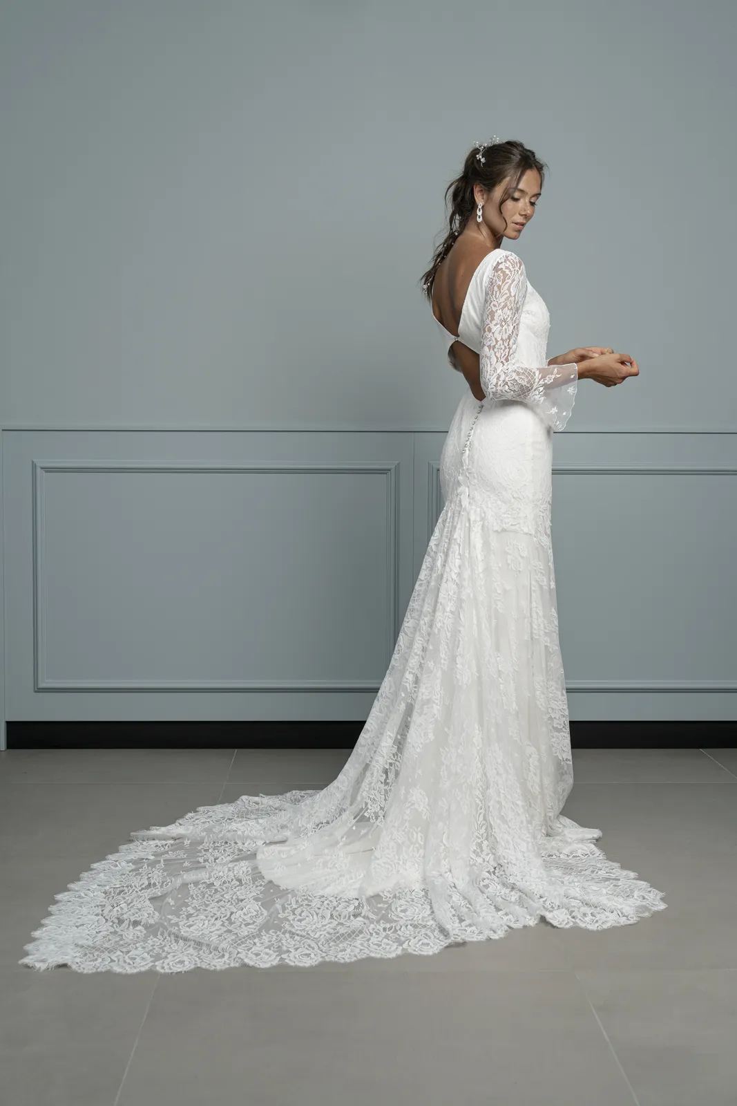 abito sposa sirena cady pizzo chantilly 5 sea 039 sara radice