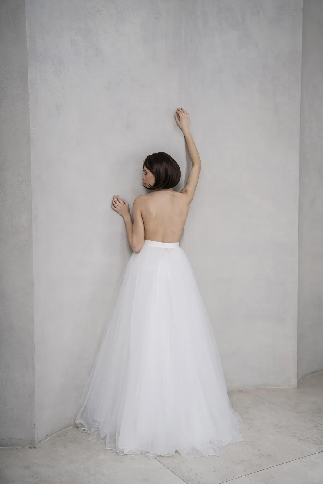 abito sposa tulle vaporoso corsetto mikado stile 700 1 col 076 sara radice